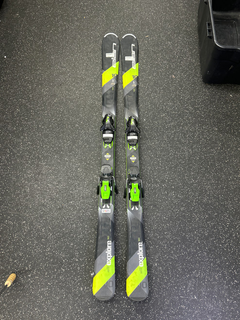 Vist Large View of Product Image Which is Used Elan EXPLORE 10 Mens DH Ski/Binding Black 160 cm 10589-S000415764