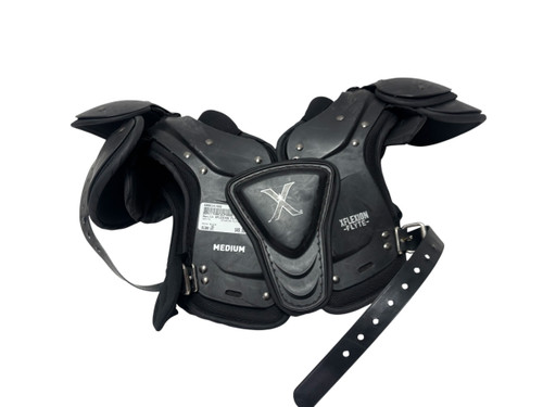 Used Xenith XFLEXION FLYTE Junior Football Shoulder Pads Black MD 11731-S000143486
