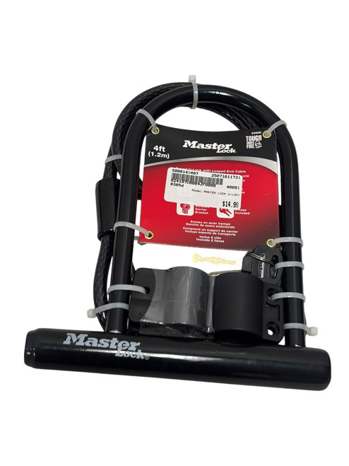 New MASTER LOCK U-LOCK Bike Lock w/ Keys 8385D 11731-S000143497