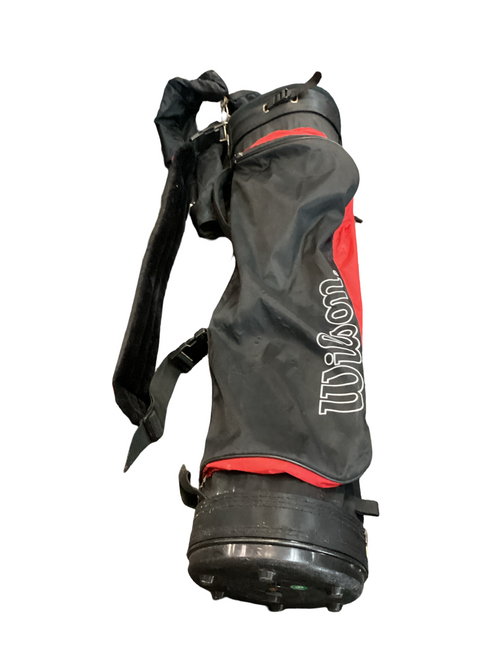 Used Wilson SUNDAY BAG Mens Cart Bag Black And Red 11649-S000147329