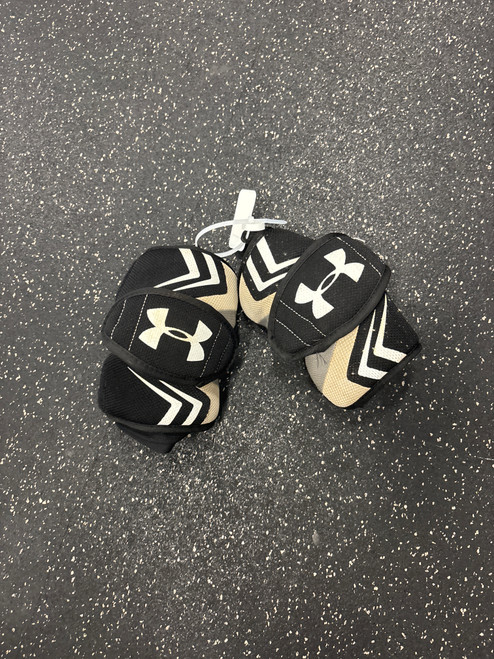 Vist Large View of Product Image Which is Used Under Armour COMMAND Lacrosse Arm Pads/Guards Black MD