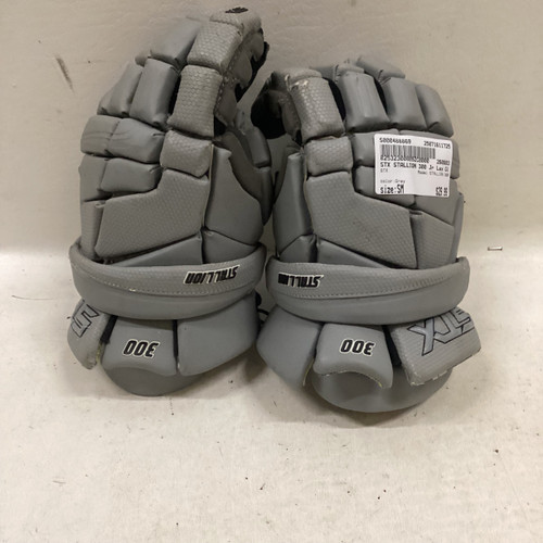 Vist Large View of Product Image Which is Used STX STALLION 300 Lacrosse Gloves Junior Grey SM