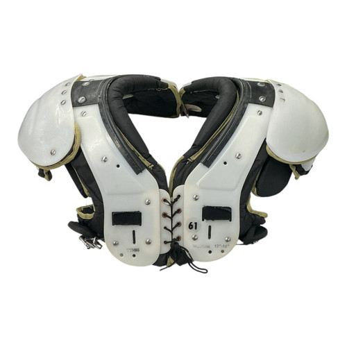 Vist Large View of Product Image Which is Used Rawlings FB Shoulder Pads White MD