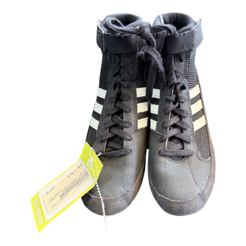 Vist Large View of Product Image Which is Used Adidas Wrestling Shoes Black Junior 04.5