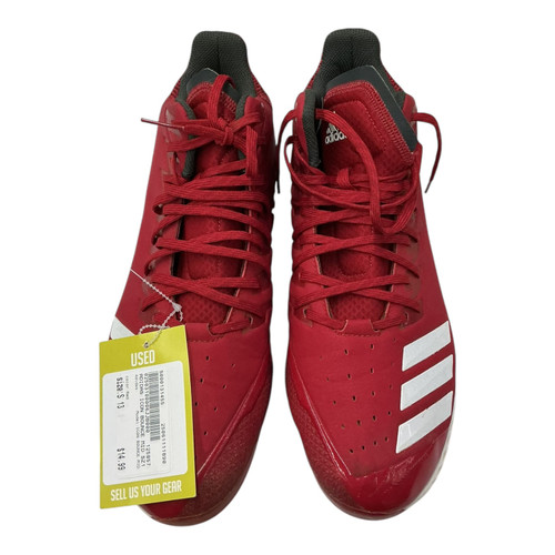 Vist Large View of Product Image Which is Used Adidas ICON BOUNCE MID BB/SB Cleats Red Senior 13