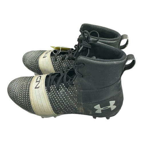 Vist Large View of Product Image Which is Used Under Armour Jr FB Cleats Black Junior 05.5