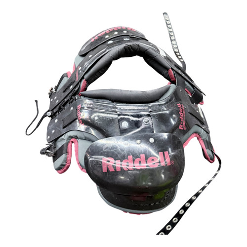 Vist Large View of Product Image Which is Used Riddell RIVAL FB Shoulder Pads Black SM