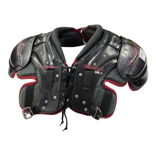 Vist Large View of Product Image Which is Used Riddell RIVAL FB Shoulder Pads Black SM 11890-S000132374