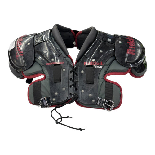 Vist Large View of Product Image Which is Used Riddell RIVAL FB Shoulder Pads Black SM 11890-S000132375