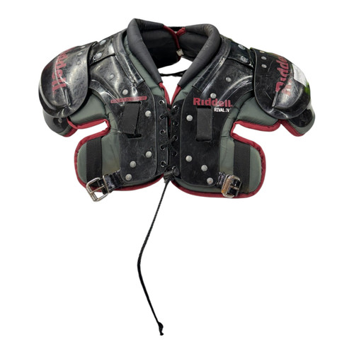 Vist Large View of Product Image Which is Used Riddell RIVAL FB Shoulder Pads Black SM 11890-S000132376