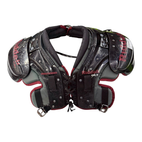 Vist Large View of Product Image Which is Used Riddell RIVAL FB Shoulder Pads Black SM 11890-S000132377