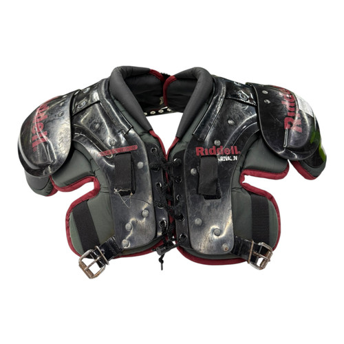 Vist Large View of Product Image Which is Used Riddell RIVAL FB Shoulder Pads Black SM 11890-S000132378