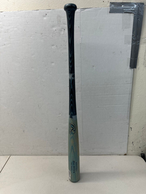 Used Rawlings B5110A BIG STICK PRO MODEL BB/SB Wood Bat Black And Carolina Blue 34" 11835-S000196563