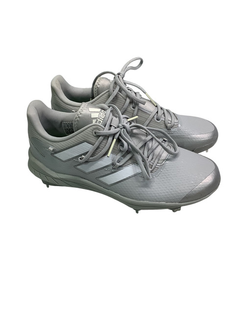 Used Adidas GREY ADIZERO METAL BB CLEAT BB/SB Cleats Grey Senior 6.5 11347-S000251224