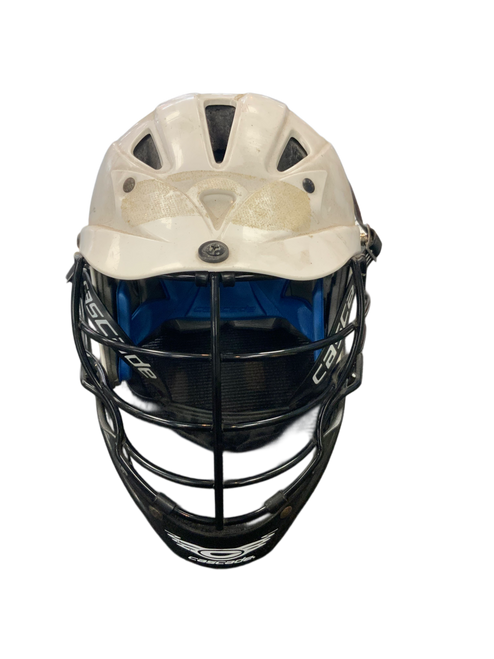 Vist Large View of Product Image Which is Used Cascade CPX Lacrosse Helmet White MD