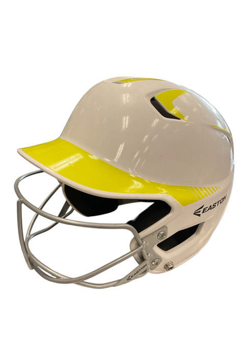 Vist Large View of Product Image Which is Used Easton BATTING HELMET Batting Helmet w/Mask White MD