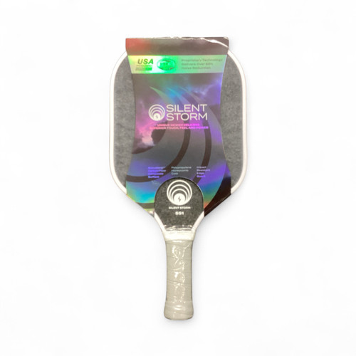 Used SILENT STORM SS1 Pickleball Racquet Grey 11846-S000091812 Vist Large View of Product Image Which is Used SILENT STORM SS1 Pickleball Racquet Grey