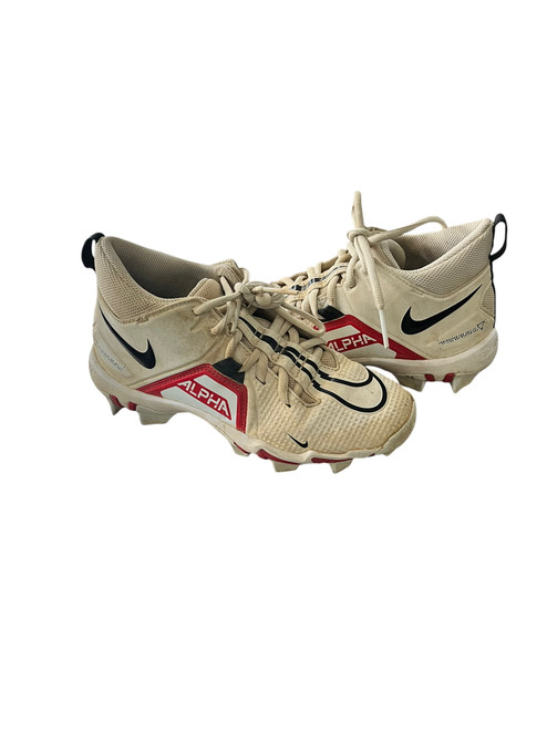 Vist Large View of Product Image Which is Used Nike ALPHA FASTFLEX BB/SB Cleats White Junior 03