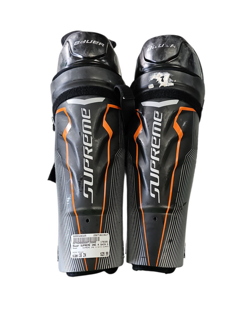 Vist Large View of Product Image Which is Used Bauer SUPREME ONE.4 SHIN GUARDS Senior Shin Guards Black 16" 11617-S000328325