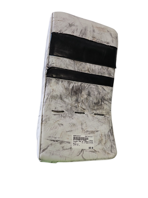Used Vaughn PRO XF CARBON BLOCKER Senior Goalie Blocker White 11617-S000328347