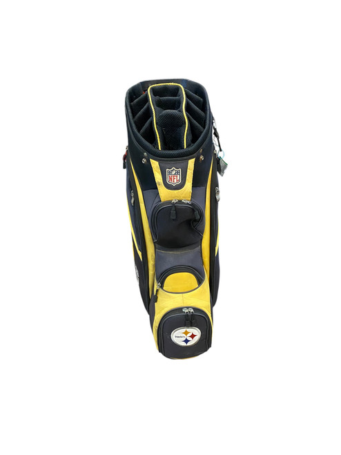 Used NFL PITTSBURGH STEELERS CART BAG Mens Stand Bag Black 11706-S000358157