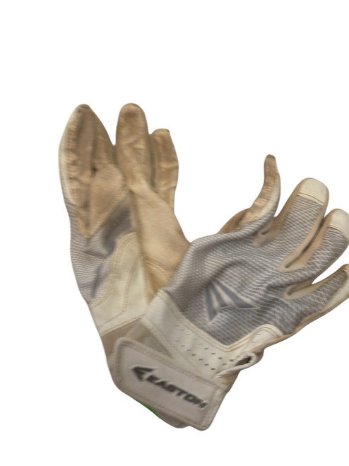 Vist Large View of Product Image Which is Used Easton Hyperlite Womens Batting Gloves White SM