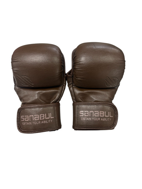 Used Sanabul MMA Gloves Brown Senior 11885-S000185982