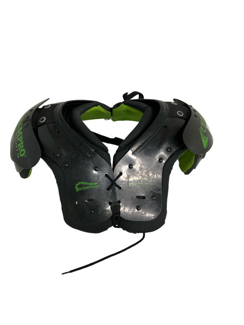 Used Champro SCORPION FB Shoulder Pads Black XL 10874-S000255323 Vist Large View of Product Image Which is Used Champro SCORPION FB Shoulder Pads Black XL
