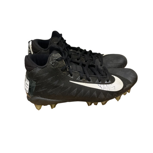 Used Nike ALPHA MENACE Adult FB Cleats Black Senior 7.5 11813-S000328084