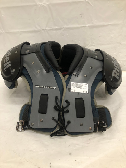 Used Riddell PHENOM SK FB Shoulder Pads Grey SM 11668-S000110588