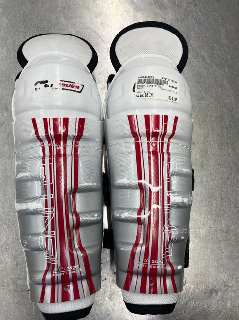 Vist Large View of Product Image Which is Used Bauer IGNITE 22 Junior Gloves Black 10"