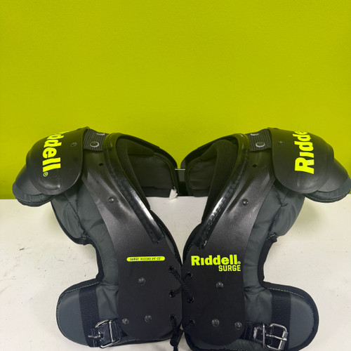 Vist Large View of Product Image Which is Used Riddell SURGE FB Shoulder Pads Black XL 11307-S000257682