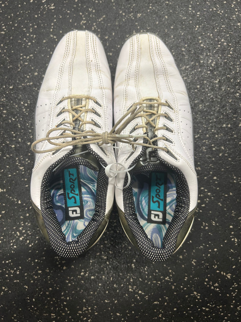 Used Foot Joy Mens Golf Shoes White Senior 8.5 11726-S000283604