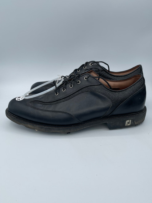 Vist Large View of Product Image Which is Used Foot Joy Mens Golf Shoes Black Senior 10.5