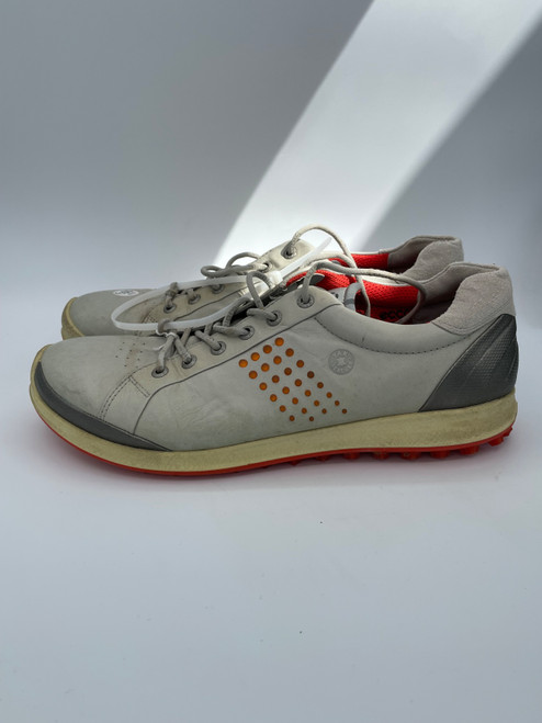 Vist Large View of Product Image Which is Used Ecco Mens Golf Shoes Silver Senior 10.5
