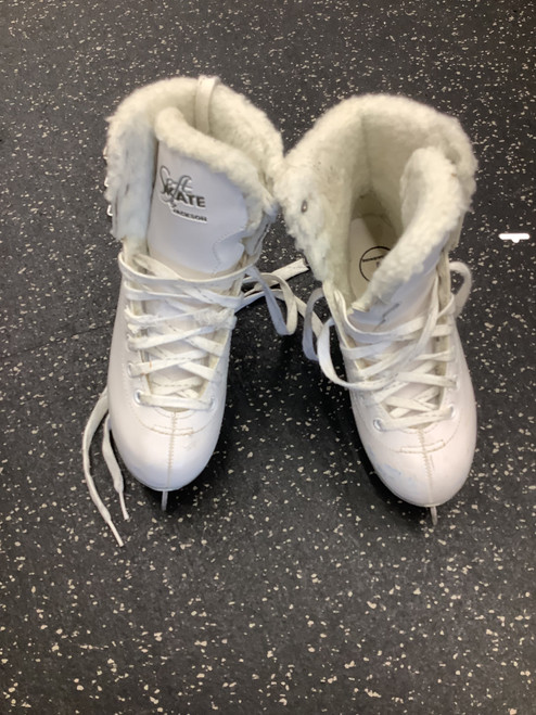 Used Jackson SOFT SKATE Girls Softboot Skate White Junior 01 11162-S000432223