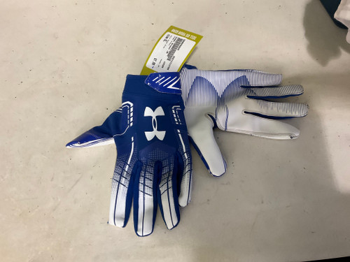 Vist Large View of Product Image Which is Used Under Armour UA FB Gloves Royal Blue XL 11790-S000046829