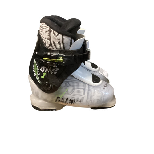Used Dalbello MENACE 1 Boys DH Ski Boot White 160 MP - Y09 11812-S000158151