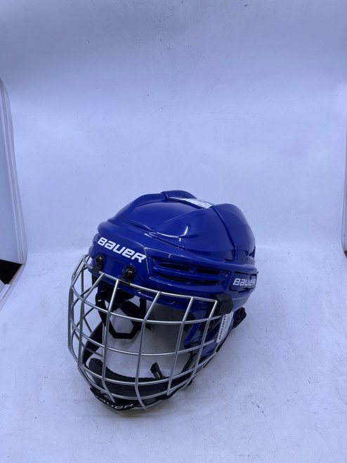 Vist Large View of Product Image Which is Used Bauer PRODIGY Helmet Cage Combo Royal Blue XS 10589-S000415810