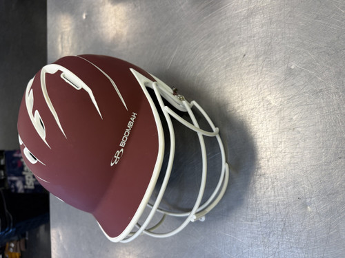Vist Large View of Product Image Which is Used BoomBah HELMET W MASK Batting Helmet w/Mask Maroon LG 11339-S000191940