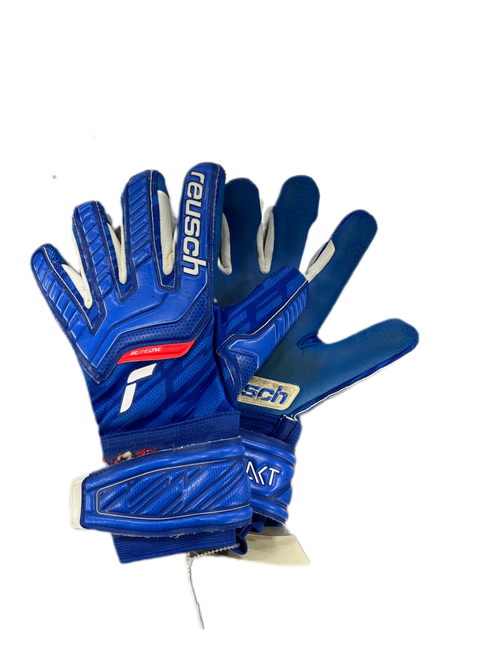 Used Reusch Soccer Goalie Gloves Royal Blue 7 11735-S000350708