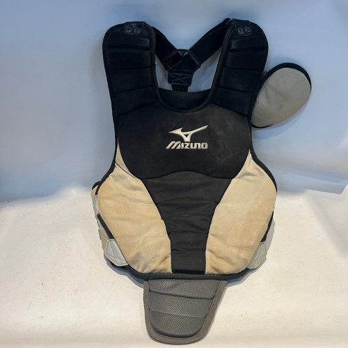 Vist Large View of Product Image Which is Used Mizuno CHEST PROTECTOR Catchers Chest Protector Black Adult 11878-S000021606