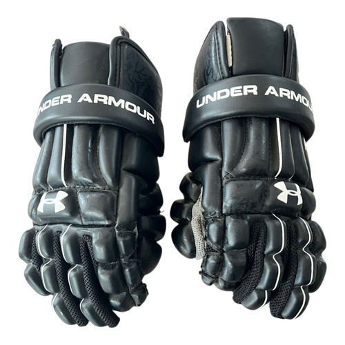 Used Under Armour T22 Lacrosse Gloves Junior Black MD 11820-S000043594