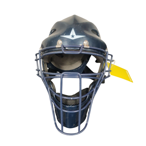 Vist Large View of Product Image Which is Used ALL STAR LG 912PS Baseball Catchers Helmet Navy Blue Junior 11218-S000406665