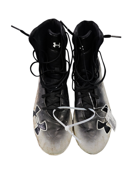 Used Under Armour Adult FB Cleats Black Senior 10 11617-S000328373