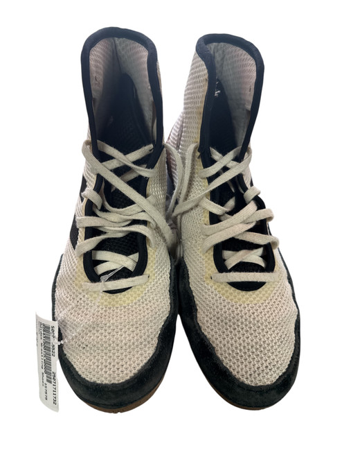Vist Large View of Product Image Which is Used Adidas Wrestling Shoes White Senior 5.5
