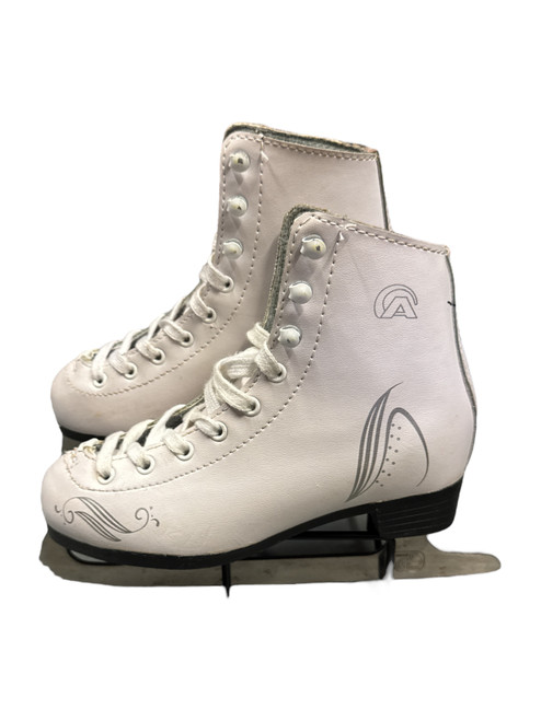 Vist Large View of Product Image Which is Used Lake Placid FIGURE Girls Figure Skate White Youth 13.0 11732-S000355527