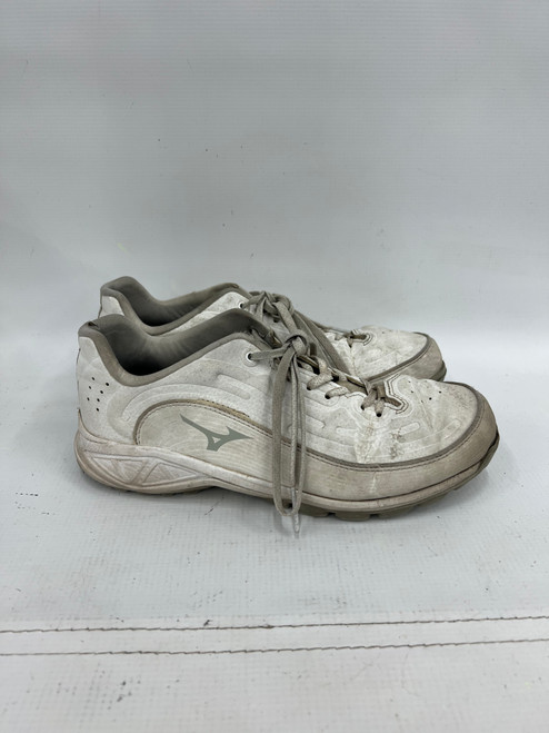 Used Mizuno SOFT TURF BB/SB Cleats White Senior 9 11871-S000019177