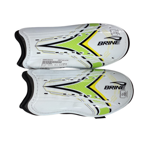 Used Brine Soccer Shin Guards Adult White LG 11479-S000398854