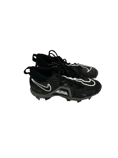 Used Nike Alpha Menace Shark Mens 7.5 FB Cleats Black  11692-S000138857